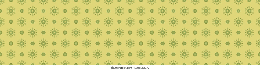 Flores y ramitas, brillantes, primaverales, geométricas, sin costura. Ilustración vectorial de material.
