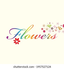 FLOWERS typography slogan with cute cartoon flat sleeping teddy bear for t shirt printing, apparel tee graphic design.