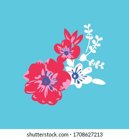 flowers typography tee shirt design graphic, vector illustration artistic good looking art
