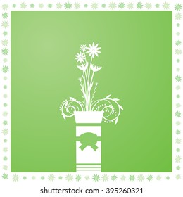 Flowers in a vase.