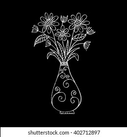 flowers and vase 
