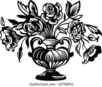 Similar Images, Stock Photos & Vectors of Flowers in a vase - 42758956