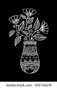 flowers and vase