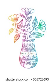 flowers and vase