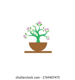 composición de flores y jarrones, icono de jarrón moderno. ilustración vectorial en diseño plano.

