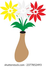 flowers in vase with a simple and elegant appearance