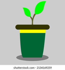 flowers in a vase. usually somewhere in the house.
Simple vector illustration design.