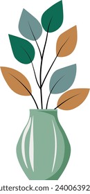 flowers in a vase without background