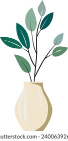 flowers in a vase without background
