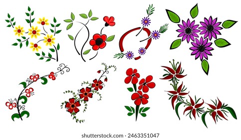 Flowers Vector Art Collection for those who love flowers.