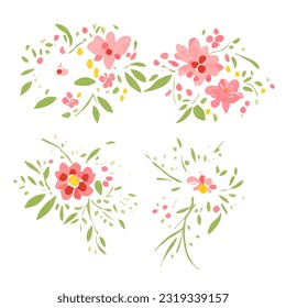 Flowers Vector Art in Minimal Design