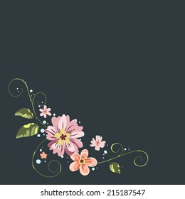 flowers vector background