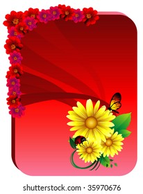 flowers vector background