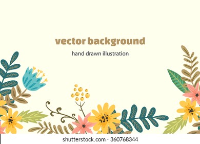 Flowers. vector background