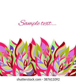 Flowers vector background