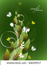 Flowers. Vector Background. Abstract Illustration in Eps10 Format.