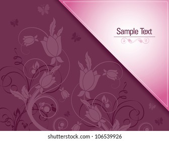 Flowers. Vector Background. Abstract Illustration in Eps10 Format.