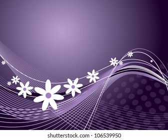 Flowers. Vector Background. Abstract Illustration in Eps10 Format.