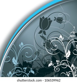 Flowers. Vector Background. Abstract Illustration in Eps10 Format.