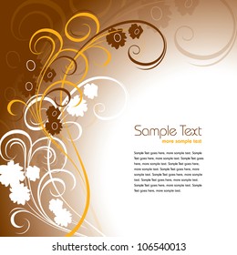 Flowers. Vector Background. Abstract Illustration in Eps10 Format.