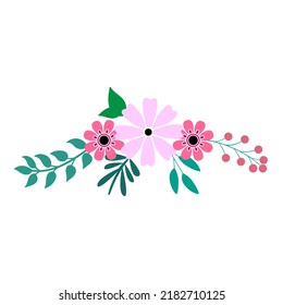 Flowers vector icon. Garden illustration sign. Nature symbol. Flora logo.