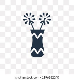 Flowers vector icon isolated on transparent background, Flowers transparency concept can be used web and mobile