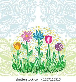 Flowers. Vector illustration