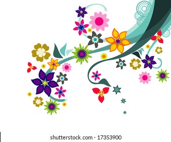 flowers vector illustration