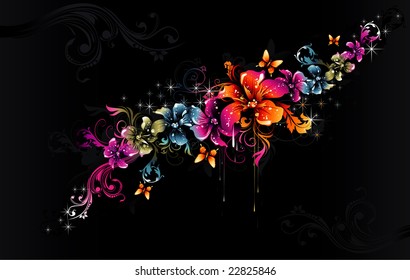 flowers vector illustration