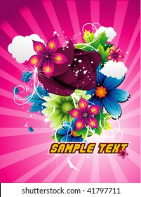 flowers vector illustration