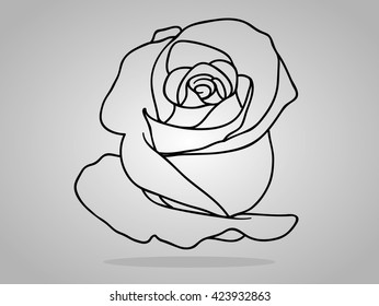 Flowers . Vector illustration,