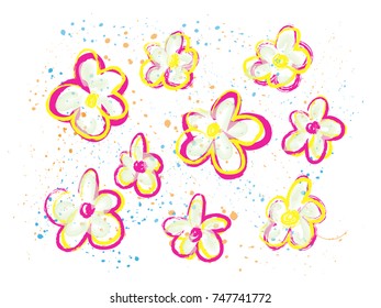 Flowers, vector illustration