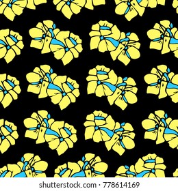 Flowers vector illustration. Doodle style. Design, print, decor, textile, paper