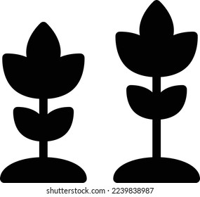 flowers Vector illustration on a transparent background. Premium quality symmbols. Glyphs vector icons for concept and graphic design. 

