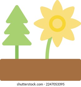 flores Ilustración vectorial en un fondo transparente. Símbolos de calidad superior. Iconos vectoriales de color de línea para el concepto y el diseño gráfico. 