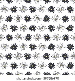 Flowers vector illustration. Repeating texture. Figure for textiles.
