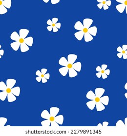 flowers, vector images, fabric, pattern, background, canvas, yellow blue