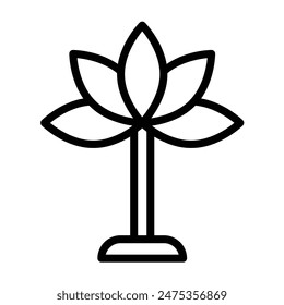Blumen Vektorgrafik Line Icon Design