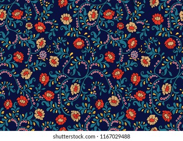 flowers vector pattern on back ground
