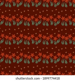 Flowers vector pattern. For printing on fabric.
