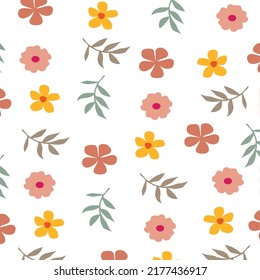 flowers vector seamless drawing on white background. of creative clipart logos symbols designs posters flyers clothing designs wrapping paper