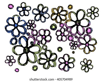 Flowers vector stock illustration