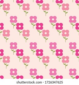 

flowers vector.bouquet of bright flowers on a pink background