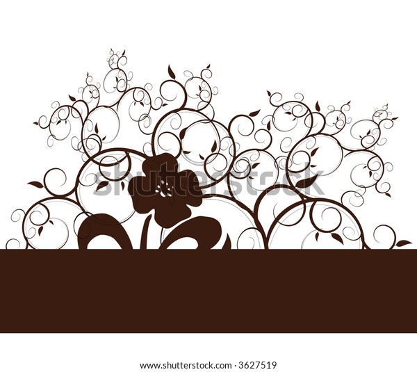 Flowers and Vines\
Illustration (Vector)