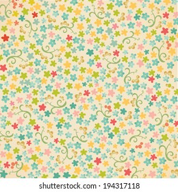 flowers and vines seamless