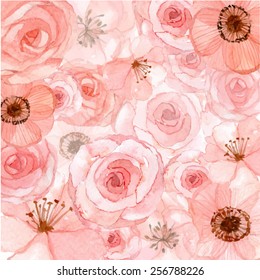 flowers wallpaper pattern vector background