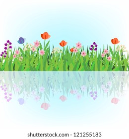 Flowers and water
