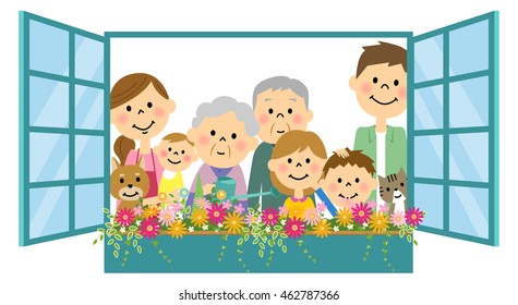 Flowers in water to do around a senior family
