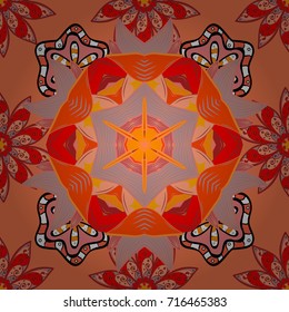 Flowers watercolor seamless pattern. Vector Stylish fabric pattern.
