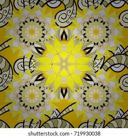 Flowers watercolor seamless pattern. Vector Stylish fabric pattern.